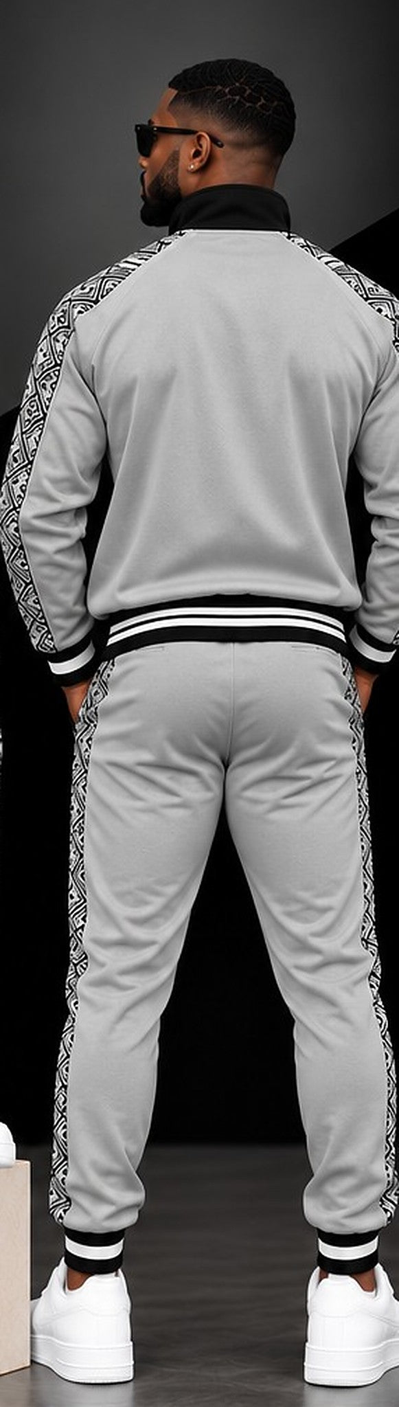 Graphite Geo Tracksuit