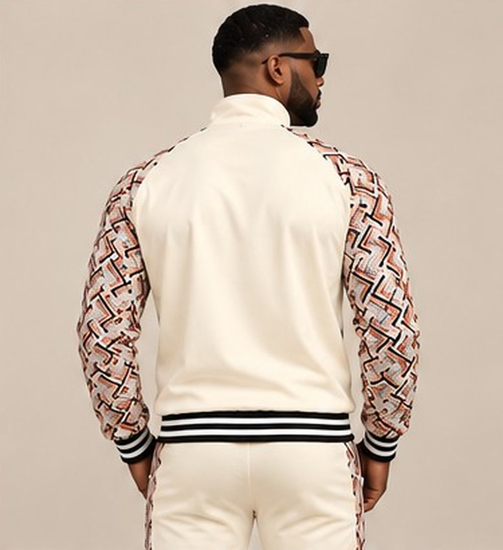 Ivory Chevron Tracksuit