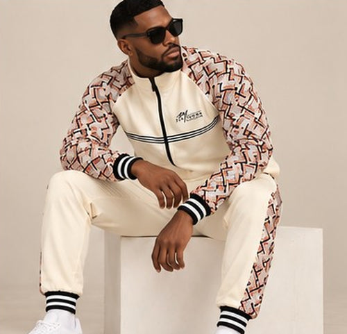 Ivory Chevron Tracksuit